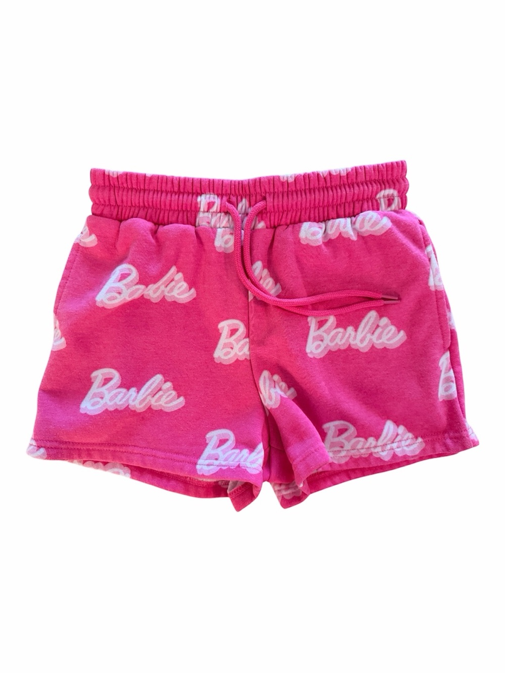 BARBIE S Official Licensed Fleece Drawstring Logo Shorts